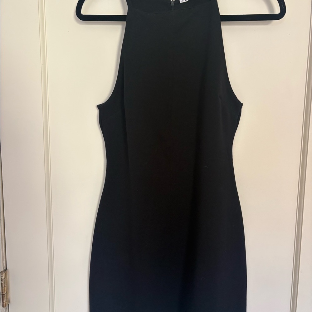 Zara Black Halter Mini Dress